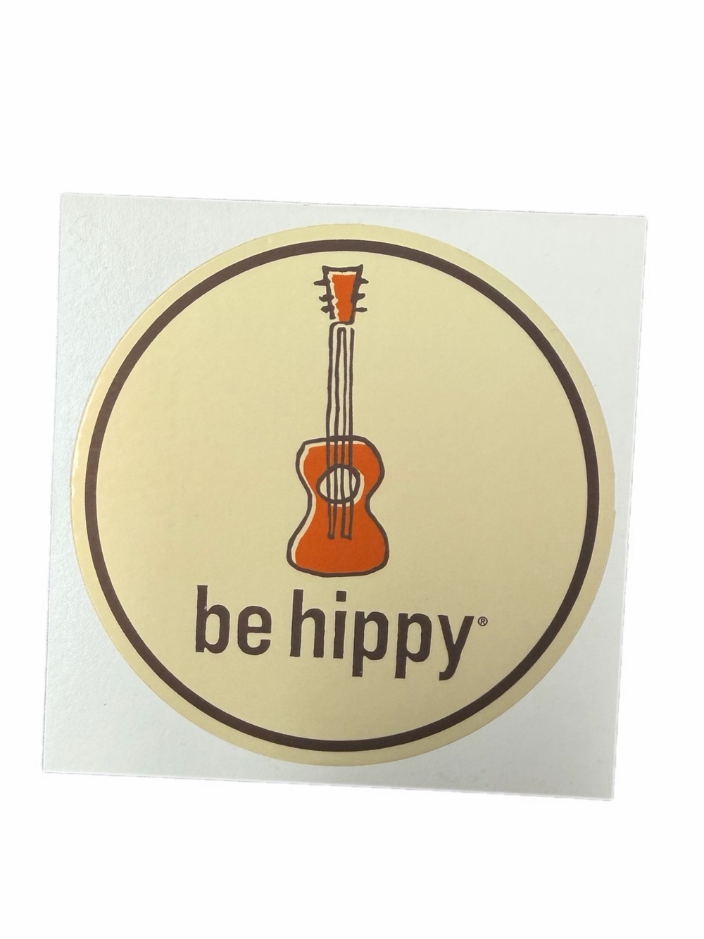 Be Hippy acoustic guitar sticker new